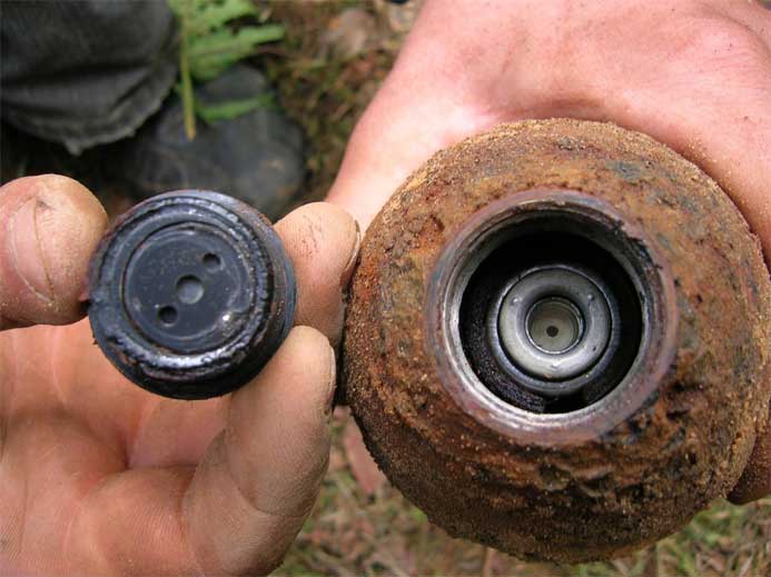 немецкия минометная мина ВОВ